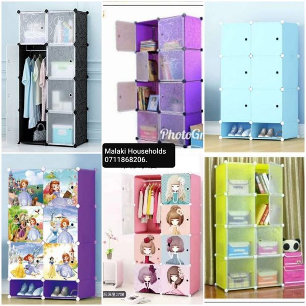 2 Column Plastic Wardrobe