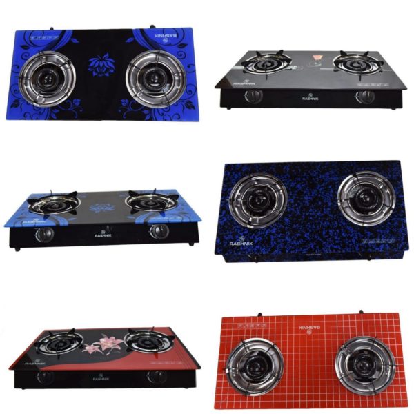 Glass Top Double Burner Stove