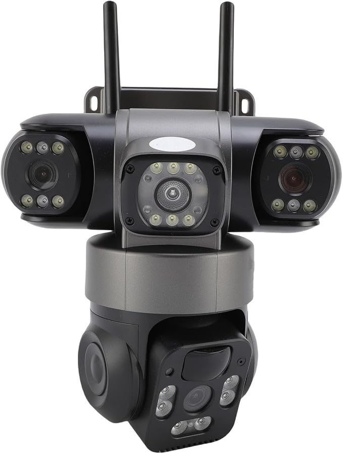 Solar triple lens CCTV camera main image