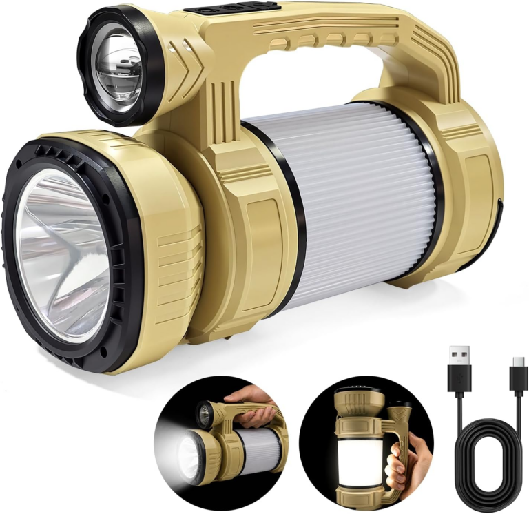 Multi-Light Source Solar Camping Flashlight